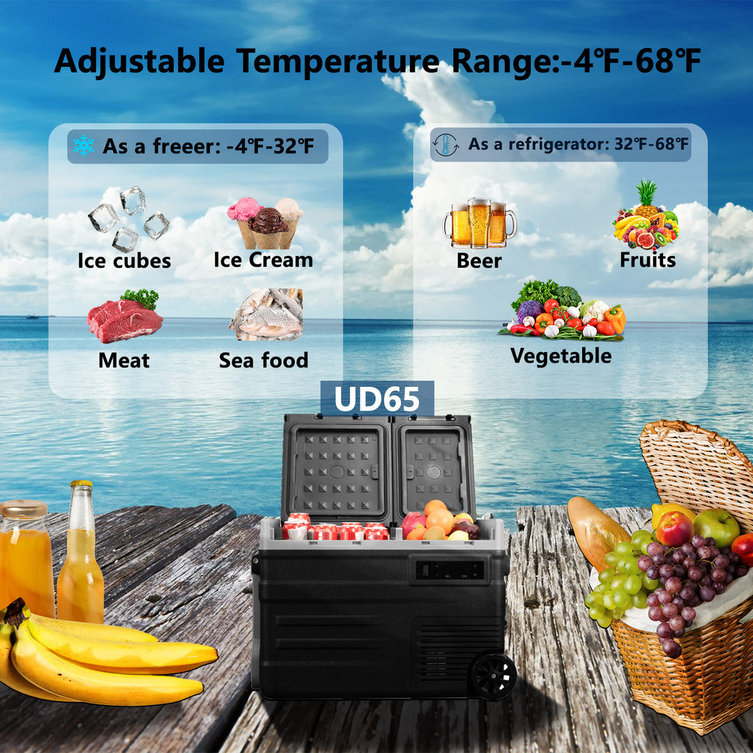 Alpicool UD65 Portable Car Fridge Freezer