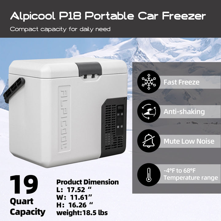 Alpicool P18 Portable Car Fridge - Refurbished